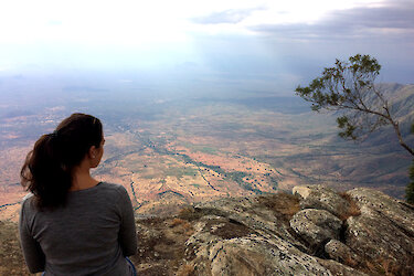 Ausblick in den Usambarabergen