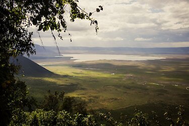 Blick in den Ngorongoro-Krater